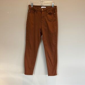 Judy Blue Brown Ankle Cropped Jeans